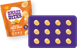 Brazi Bites on a baking sheet