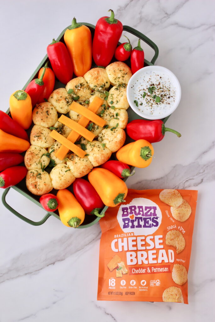 Brazi Bites - Football Cheese Bread Board