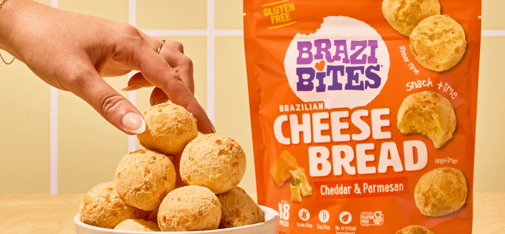 Naturally gluten-free, better-for-you foods. Life does the most. Brazi Bites do the rest.