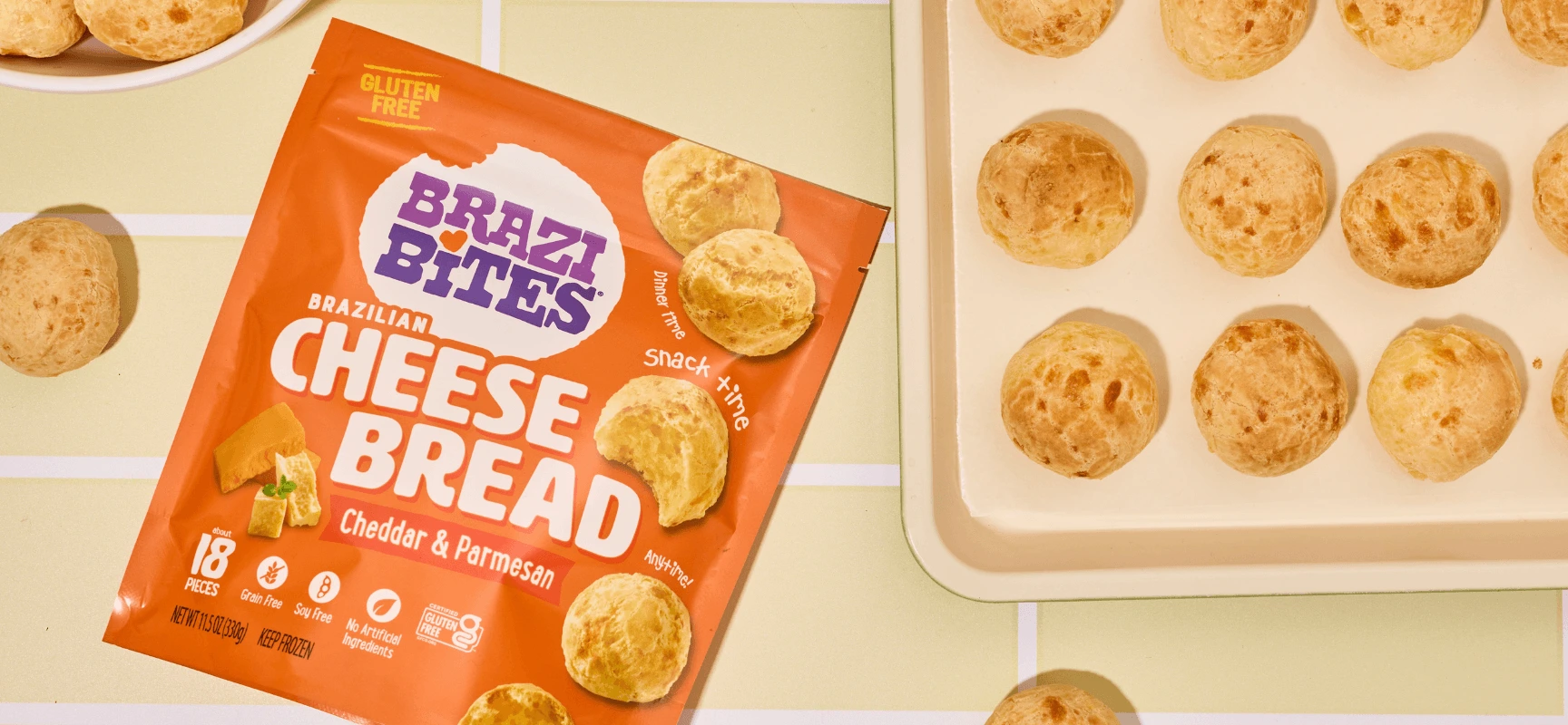 Naturally gluten-free, better-for-you foods. Life does the most. Brazi Bites do the rest.